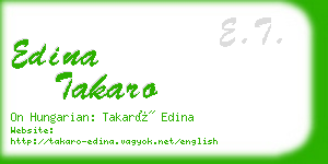 edina takaro business card